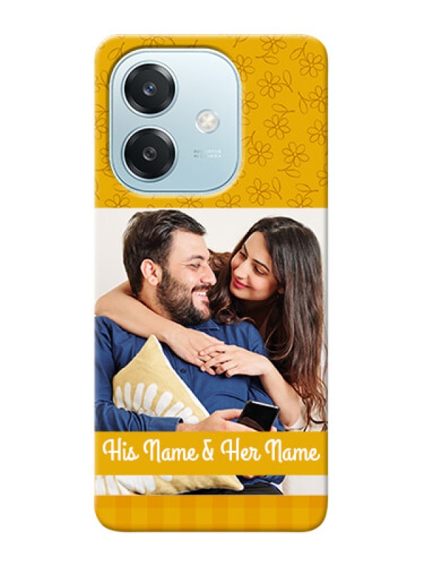 Custom Oppo A3x 5G mobile phone covers: Yellow Floral Design