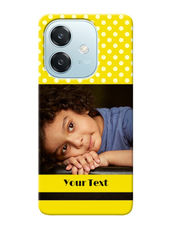 Custom Oppo A3x 5G Custom Mobile Covers: Bright Yellow Case Design