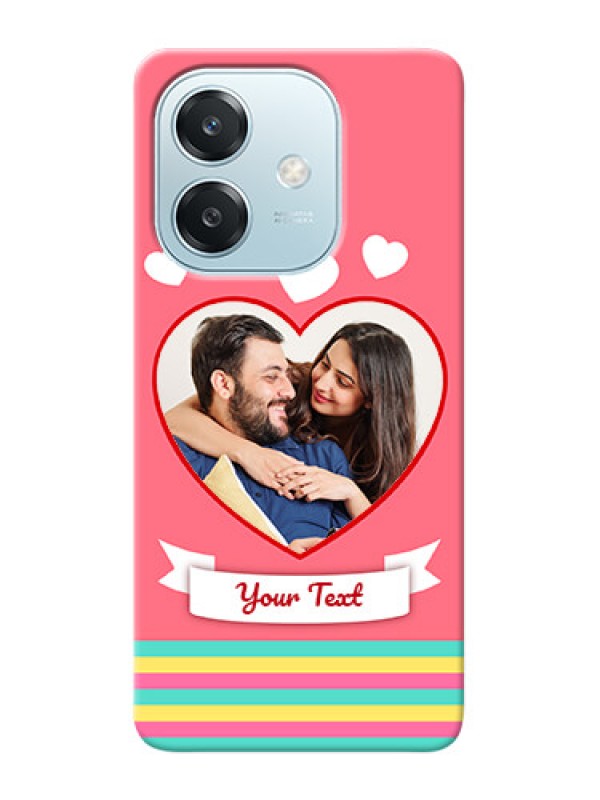 Custom Oppo A3x 5G Personalised mobile covers: Love Doodle Design