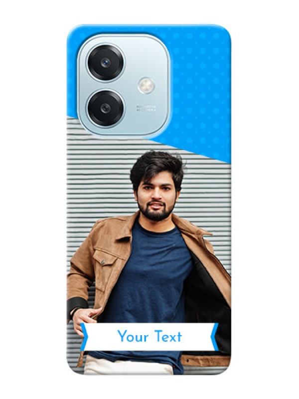 Custom Oppo A3x 5G Personalized Mobile Covers: Simple Blue Color Dotted Design