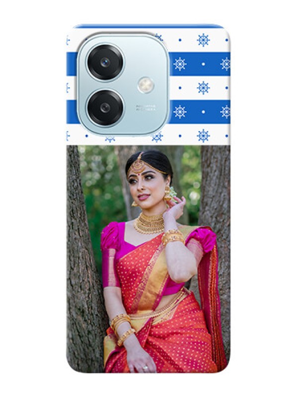 Custom Oppo A3x 5G custom mobile covers: Snow Pattern Design