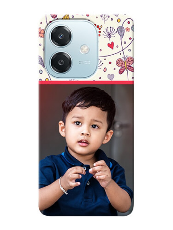 Custom Oppo A3x 5G phone back covers: Premium Floral Design