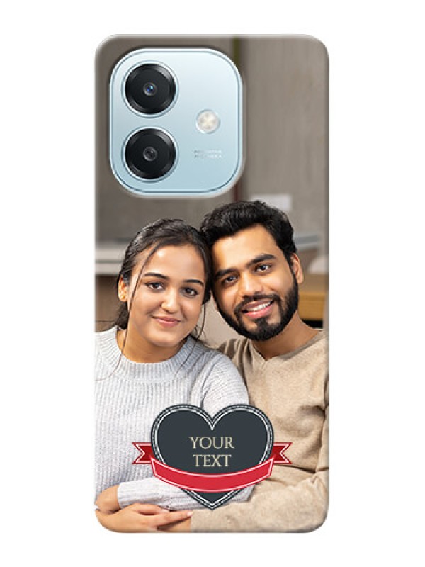 Custom Oppo A3x 5G mobile back covers online: Just Married Couple Design