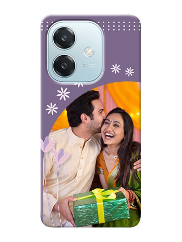 Custom Oppo A3x 5G Phone covers for girls: lavender flowers design