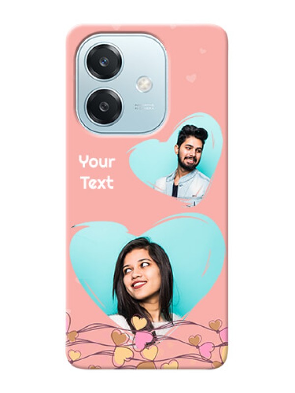 Custom Oppo A3x 5G customized phone cases: Love Doodle Design