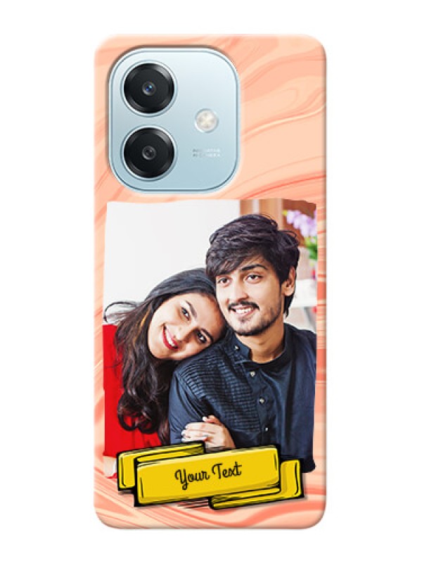 Custom Oppo A3x 5G Customized Phone Cases: Marble Texture Design