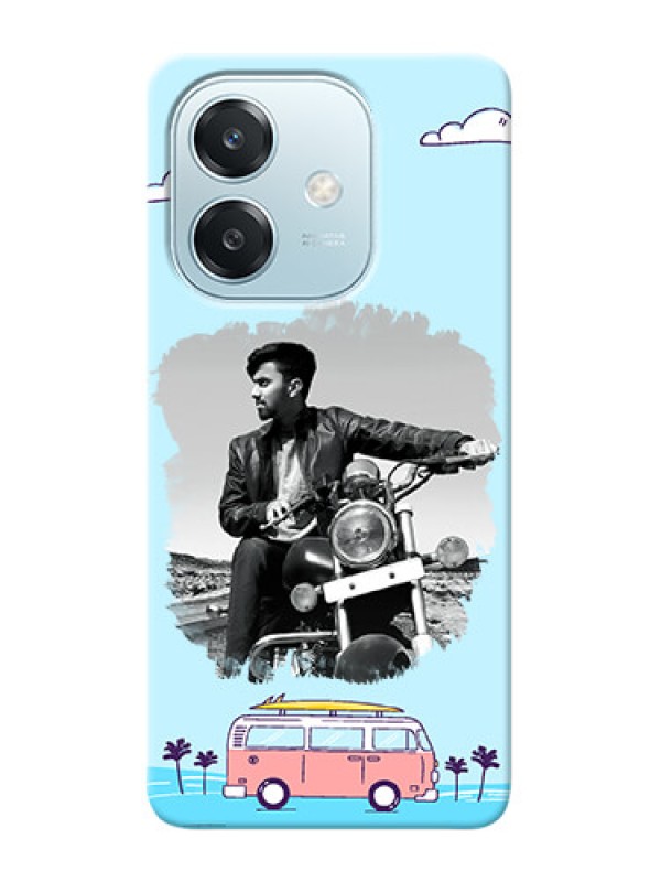 Custom Oppo A3x 5G Mobile Covers Online: Travel And Adventure Design