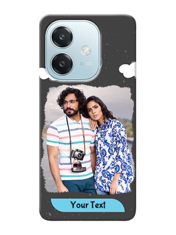 Custom Oppo A3x 5G Mobile Back Covers: splashes with love doodles Design