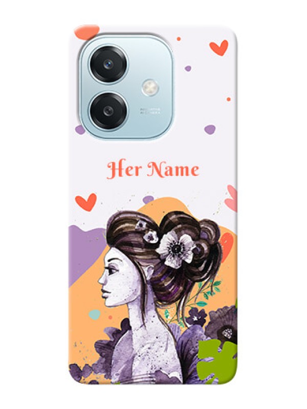 Custom Oppo A3x 5G Personalized Phone Case with Woman And Nature Design