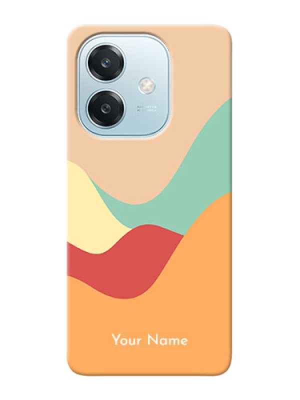 Custom Oppo A3x 5G Personalized Phone Case with Ocean Waves Multicolour Design