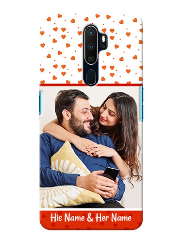 Custom Oppo A5 2020 Phone Back Covers: Orange Love Symbol Design