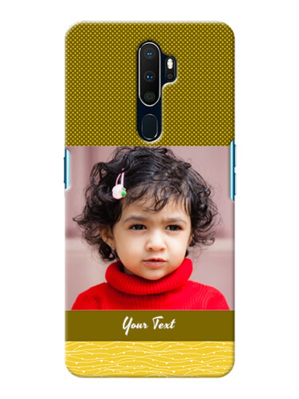 Custom Oppo A5 2020 custom mobile back covers: Simple Green Color Design