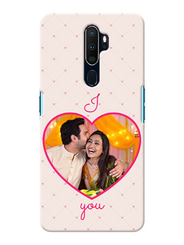 Custom Oppo A5 2020 Personalized Mobile Covers: Heart Shape Design