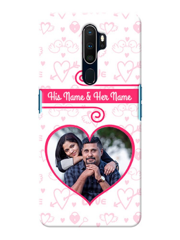 Custom Oppo A5 2020 Personalized Phone Cases: Heart Shape Love Design