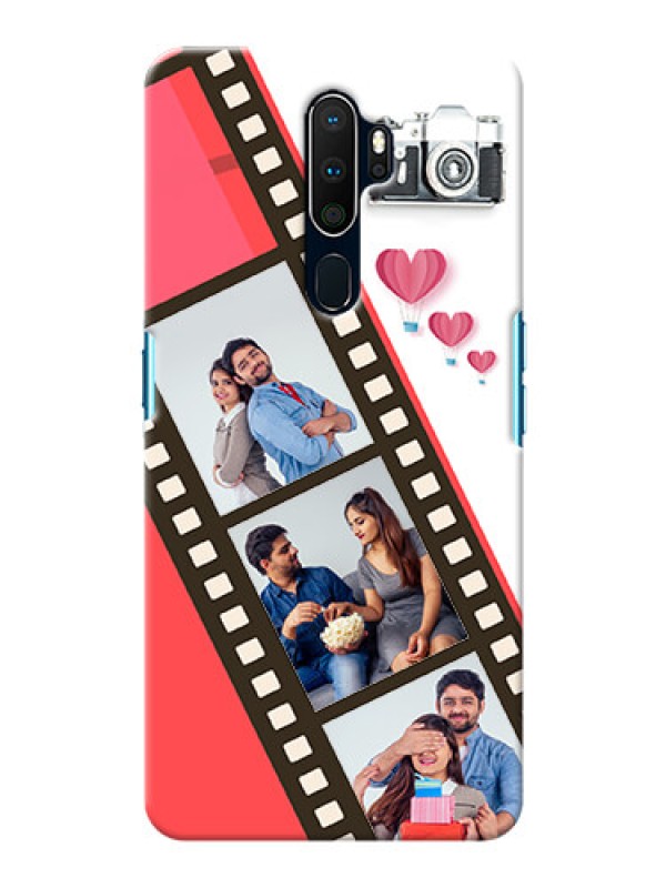 Custom Oppo A5 2020 custom phone covers: 3 Image Holder with Film Reel