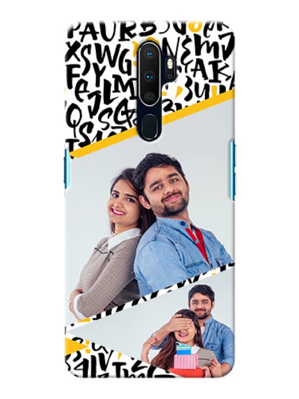 Custom Oppo A5 2020 Phone Back Covers: Letters Pattern Design