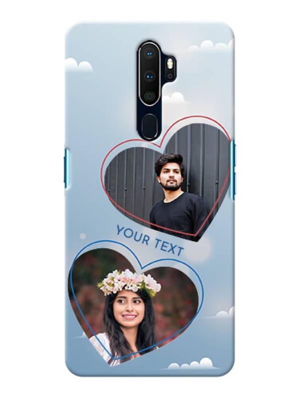 Custom Oppo A5 2020 Phone Cases: Blue Color Couple Design 
