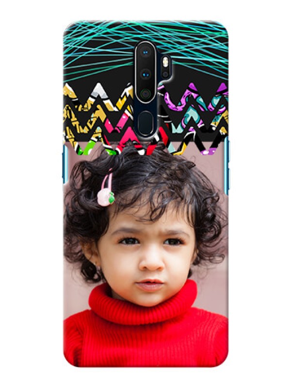 Custom Oppo A5 2020 personalized phone covers: Neon Abstract Design