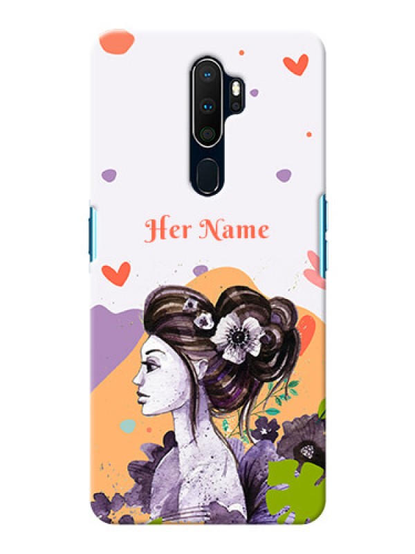 Custom Oppo A5 2020 Custom Mobile Case with Woman And Nature Design