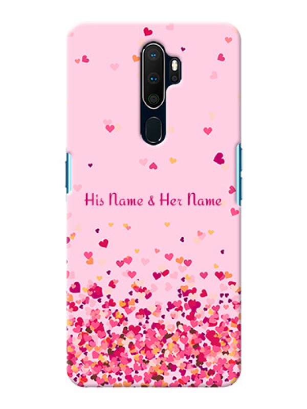 Custom Oppo A5 2020 Phone Back Covers: Floating Hearts Design
