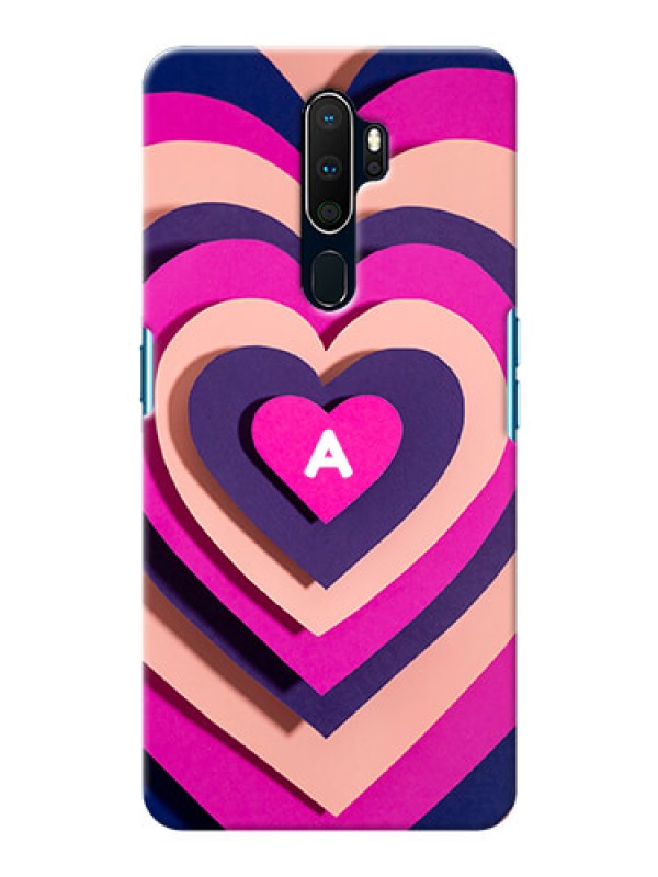 Custom Oppo A5 2020 Custom Mobile Case with Cute Heart Pattern Design