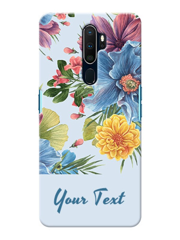 Custom Oppo A5 2020 Custom Phone Cases: Stunning Watercolored Flowers Painting Design