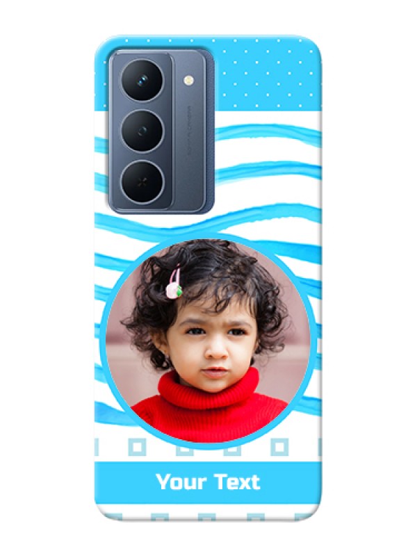 Custom Oppo A5 5G Custom Hard Phone Case - Simple Blue Case Design