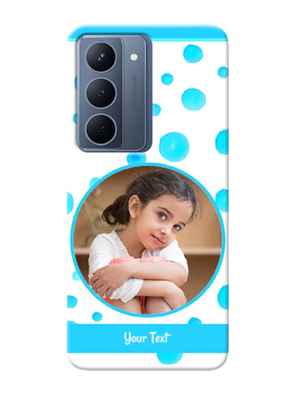 Custom Oppo A5 5G Custom Hard Phone Case - Blue Bubbles Pattern Design