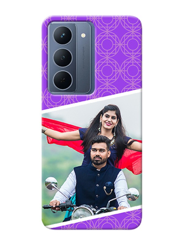 Custom Oppo A5 5G Custom Hard Phone Case - Violet Color Pattern Design