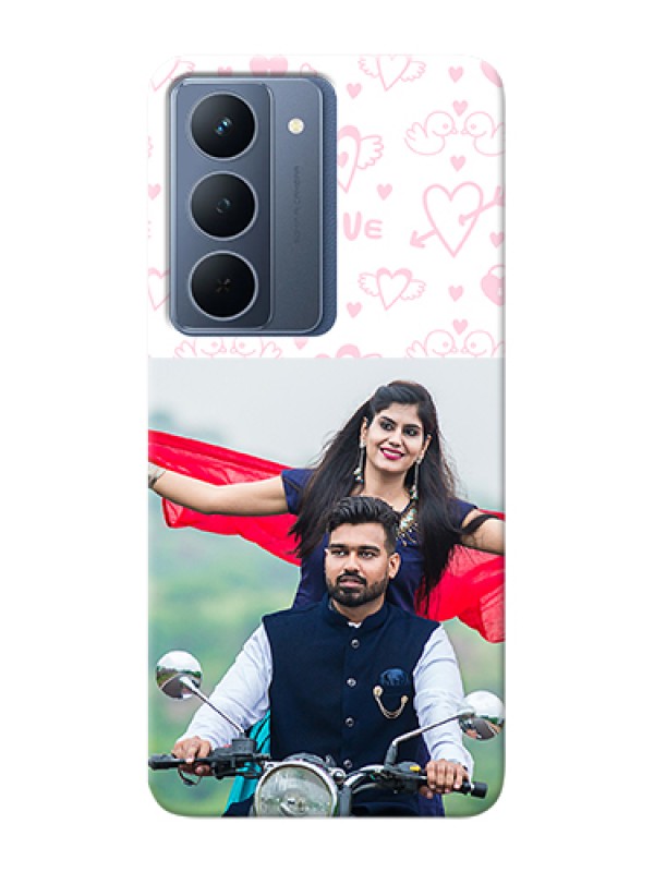 Custom Oppo A5 5G Custom Hard Phone Case - Pink Flying Heart Design