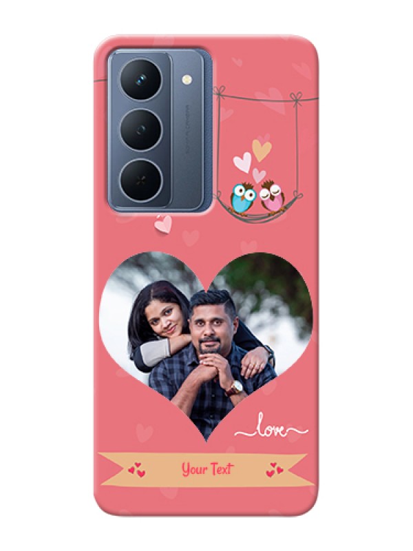 Custom Oppo A5 5G Custom Hard Phone Case - Peach Color Love Design