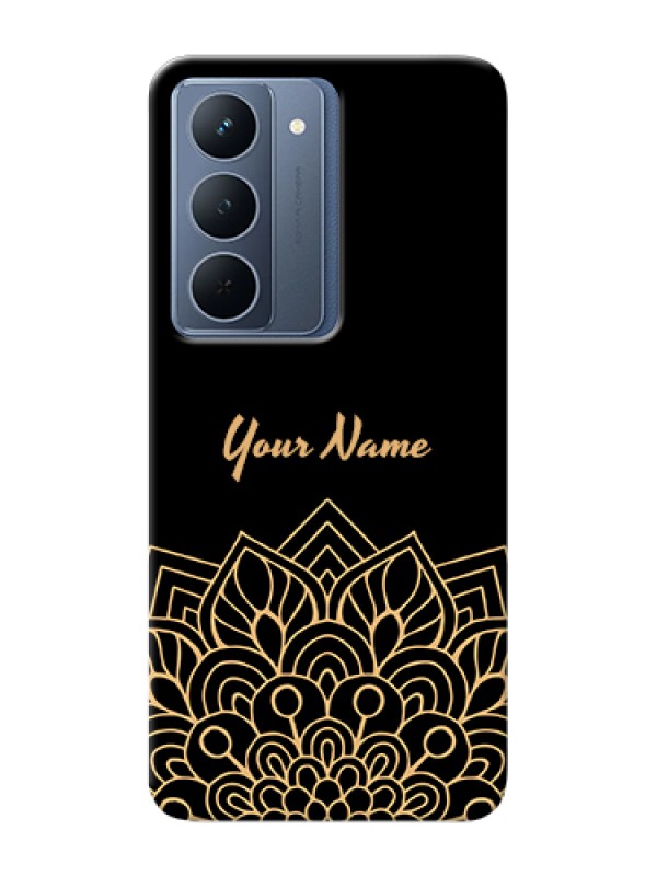 Custom Oppo A5 5G Custom Hard Phone Case - Golden Mandala Design