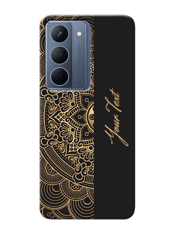 Custom Oppo A5 5G Custom Hard Phone Case - Mandala Art With Custom Text Design