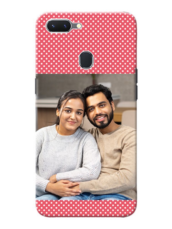 Custom Oppo A5 Custom Mobile Case with White Dotted Design