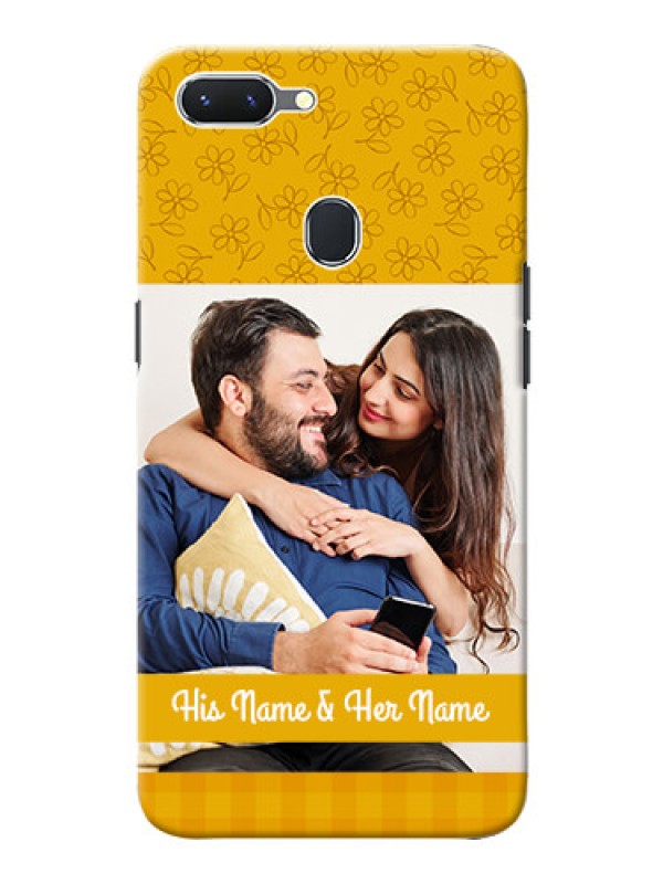 Custom Oppo A5 mobile phone covers: Yellow Floral Design