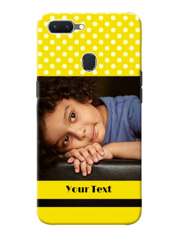 Custom Oppo A5 Custom Mobile Covers: Bright Yellow Case Design