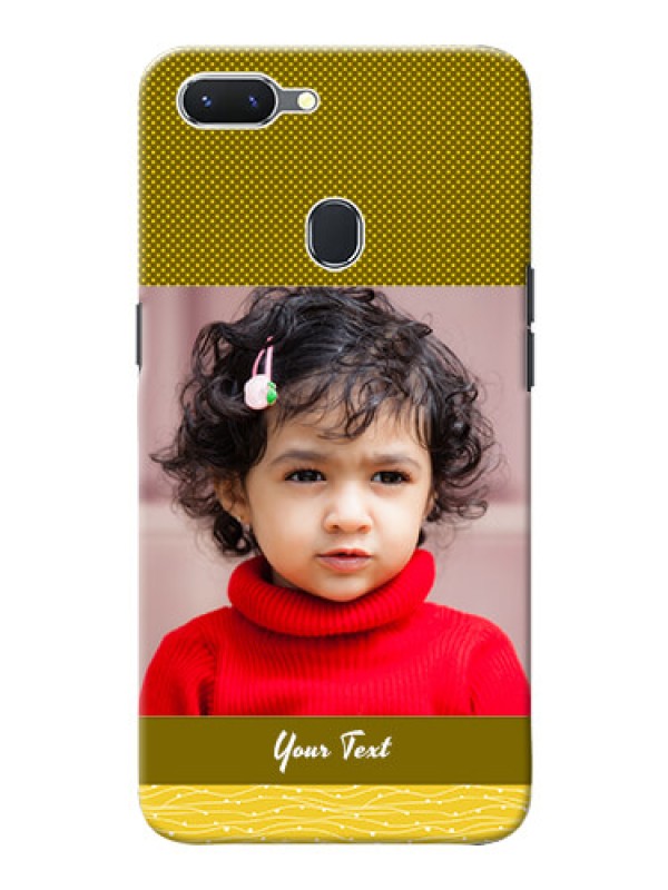 Custom Oppo A5 custom mobile back covers: Simple Green Color Design