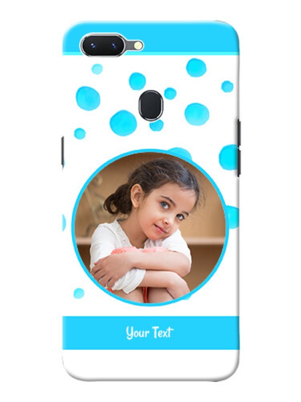 Custom Oppo A5 Custom Phone Covers: Blue Bubbles Pattern Design
