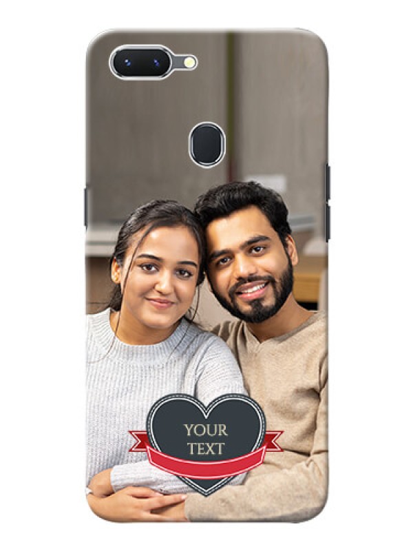 Custom Oppo A5 mobile back covers online: Just Married Couple Design