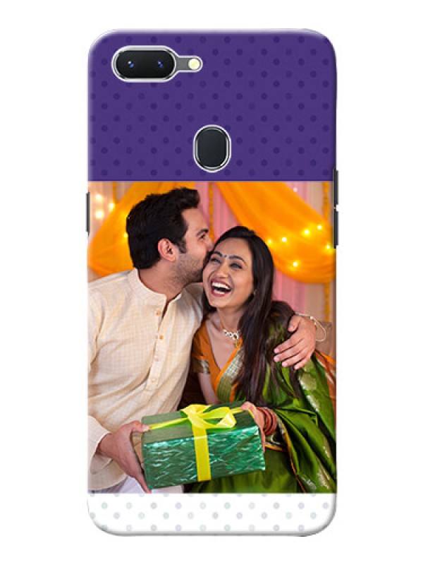 Custom Oppo A5 mobile phone cases: Violet Pattern Design