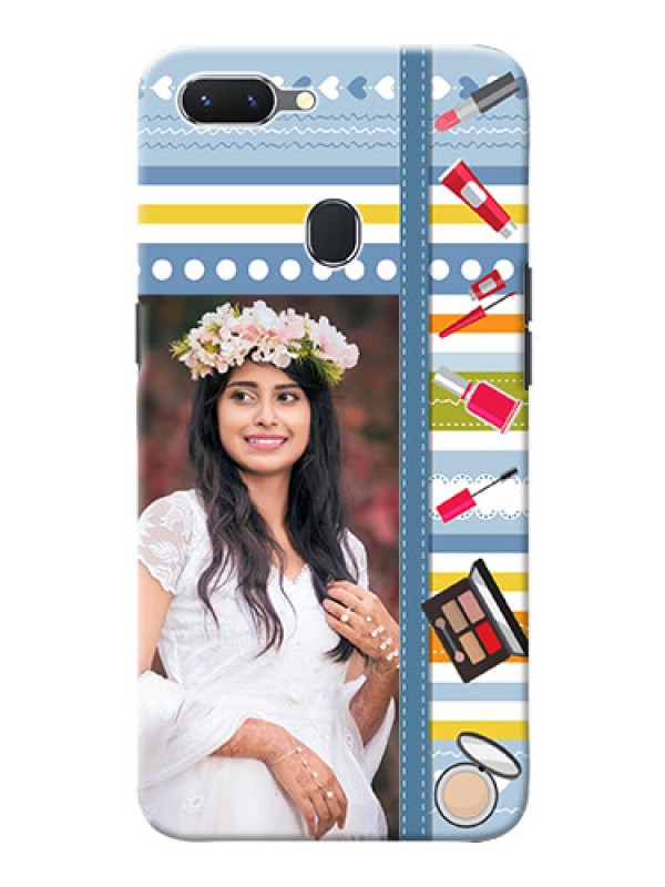Custom Oppo A5 Personalized Mobile Cases: Makeup Icons Design