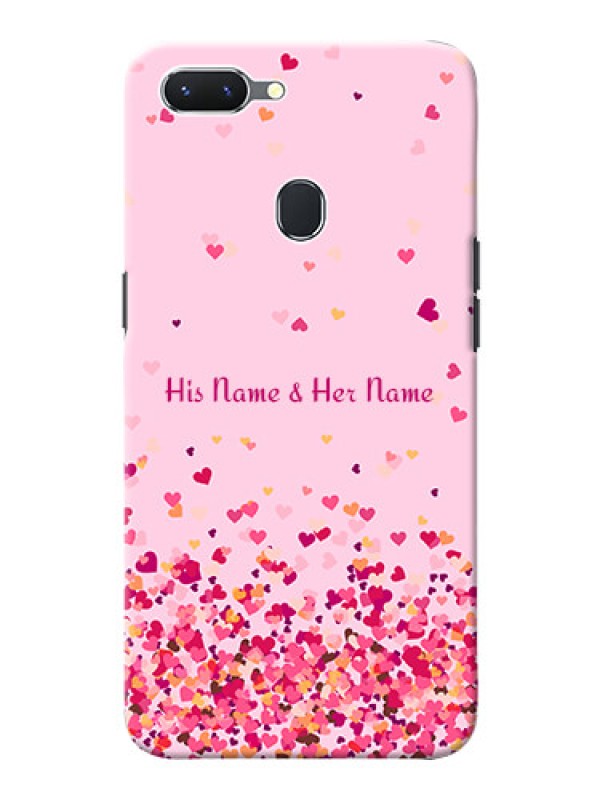 Custom Oppo A5 Phone Back Covers: Floating Hearts Design