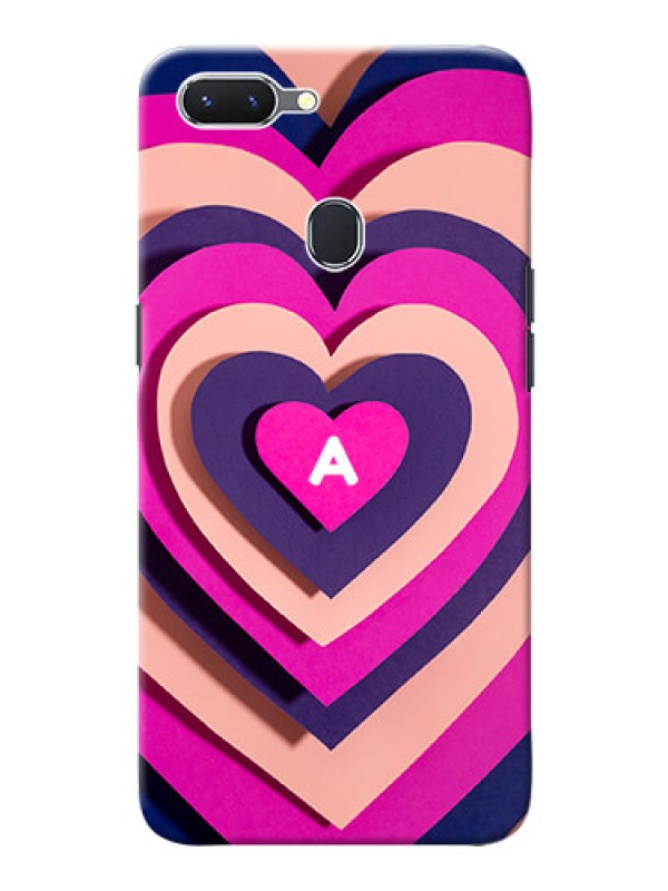 Custom Oppo A5 Custom Mobile Case with Cute Heart Pattern Design