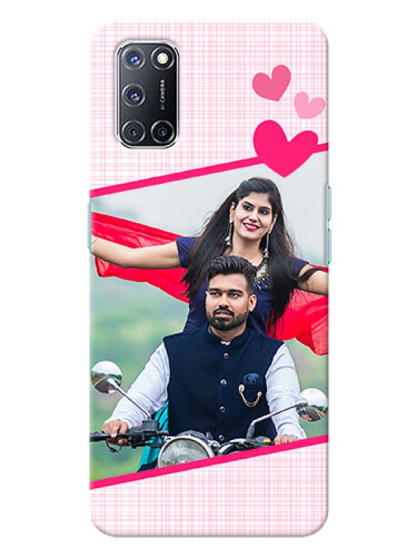 Custom Oppo A52 Personalised Phone Cases: Love Shape Heart Design