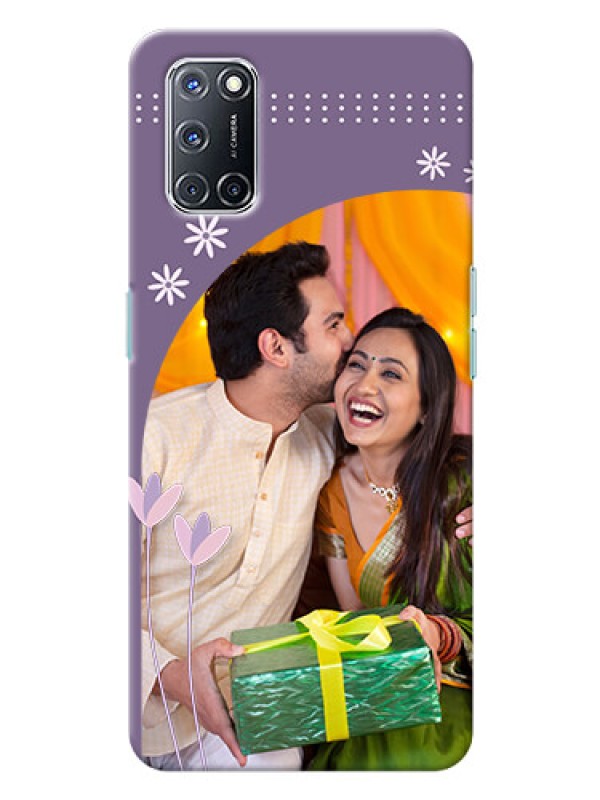 Custom Oppo A52 Phone covers for girls: lavender flowers design 