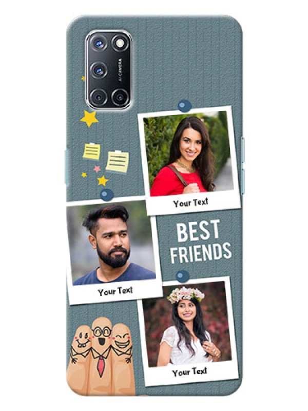 Custom Oppo A52 Mobile Cases: Sticky Frames and Friendship Design