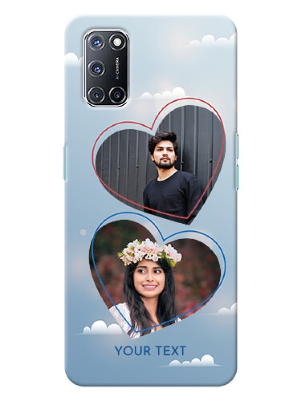 Custom Oppo A52 Phone Cases: Blue Color Couple Design 
