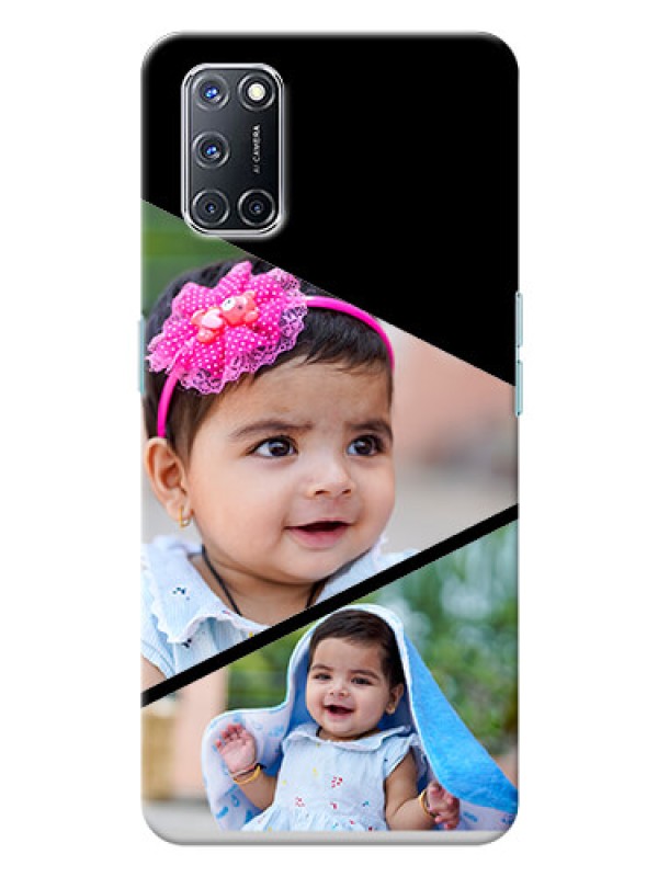 Custom Oppo A52 mobile back covers online: Semi Cut Design