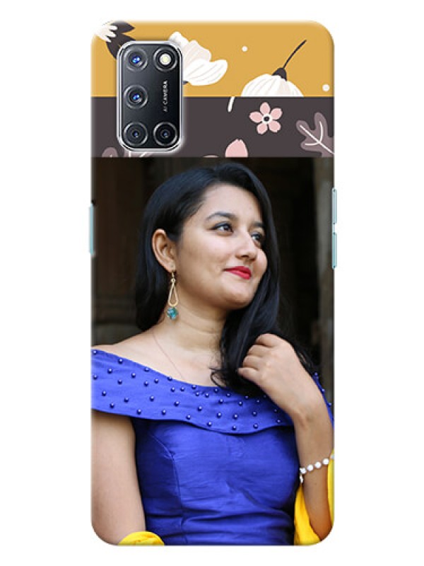 Custom Oppo A52 mobile cases online: Stylish Floral Design