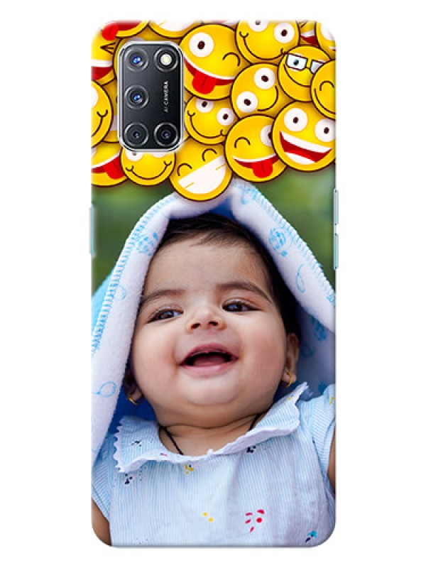 Custom Oppo A52 Custom Phone Cases with Smiley Emoji Design